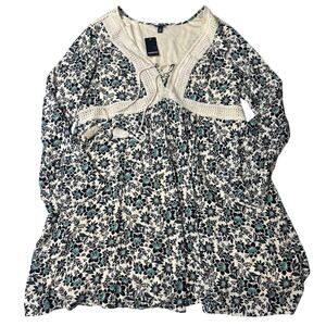Torrid Floral Gauze Skater Dress Womens Plus 2 NWT